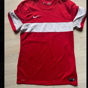 Red with white stripe Nike T-Shirt